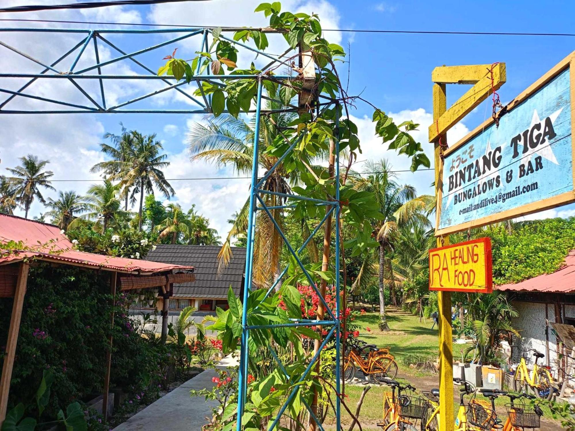 Bintang Tiga Bungalows Гили-Эйр Экстерьер фото